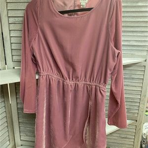 J. Crew Blush Velvet dress